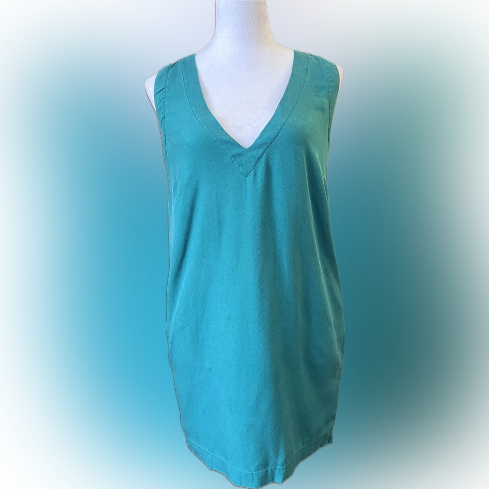 Sam & Lavi Green Sleeveless Dress